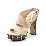 Sandali Donna Eleganti Beige Fatti a Mano Made in Italy Tacco Alto Pierre Cardin