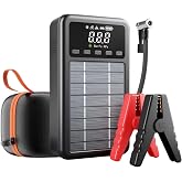 Enshall 4 IN 1 Solar Şarjlı 12000mAh Dahili Şarj Kablolu Powerbankli Ak&uuml; Takviyeli Ara&ccedil; Lastik Kompres&ouml;r&uuml;