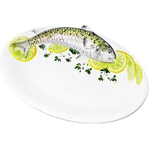 Plat De Service Ovale En Céramique Italienne - Design Fruits De Mer En Relief 3D, Dimensions 50 X 32 Cm, Fait Main, Idéal Pour Plateau De Fête - 8
