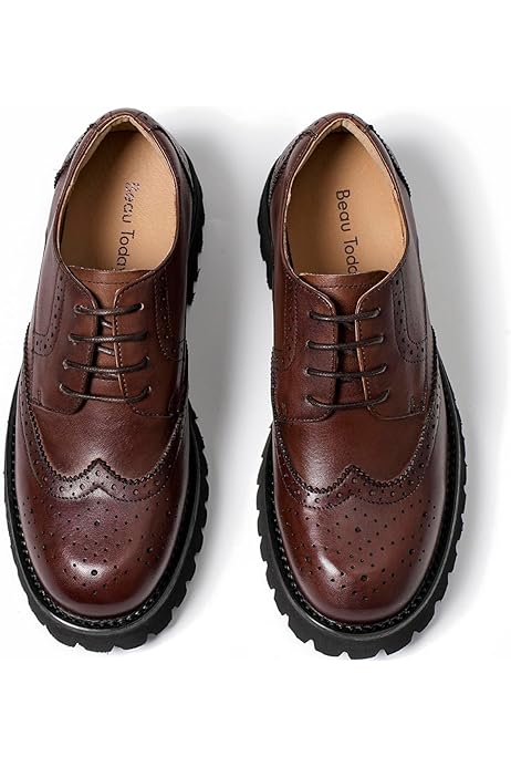 Oxford Shoes Platform Oxfords Amazon Mens Leather Platform Oxfords