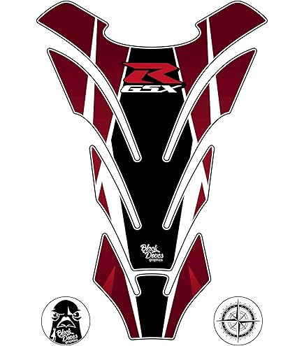 Adesivo 3D Resinato Protezione Tappo Serbatoio – Compatibile Suzuki GSX R 600, 750, 1000, GSX1300 Hayabusa - 6