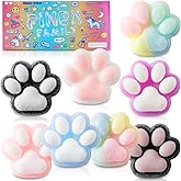 8 adet Taba Squishy kedi patisi sıkma oyuncağı, Squishy stres oyuncağı, Kawaii Squishies duyusal oyuncak, sıkma ailesi, kedi 