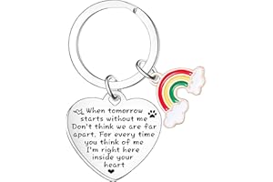 NFYXCAZ Loss of Pet Keyring Pet Lovers Remembrance Gifts Dog Cat Lover Jewellery Sympathy keychain Pet Memorial Gifts When Tomorrow Starts Without Me Keychain Memorial Gift for Pet Lover (When tomorrow)