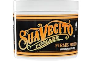Suavecito Pomade Firme (stark) Fassungsvermögen 113 ml, 1 Packung – starker Halt Haarpomade für Männer – mittlerer Glanz auf Wasserbasis Wachs wie Flockenfreies Haargel – einfach auszuwaschen