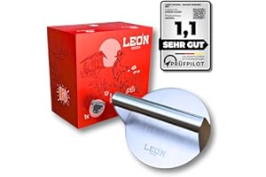 LEÓN Goods © Smash Burger Press Acier inoxydable Burger Smasher pour barbecue et poêle. Ensemble de hamburgers et accessoires de barbecue. Presse à hamburger XXL pour Smash Burger. Antirouille pour