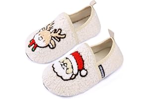 WateLves Kids Slippers Girls Boys Winter Warm House Shoes With Anti-Slip Sole
