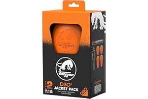 Furygan - Conjunto de protección de Hombros y Codos D3O L2 Unisex - Protección Invisible, Circulación de Aire Óptima, Tecnología D3O para Flexibilidad y Rendimiento (1 Lote), Naranja