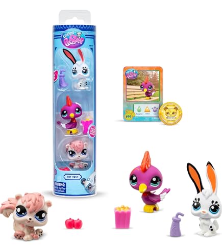 Figurine Littlest Pet Shop (LPS) #1345 – Chat Sphynx Rose Pâle Et Rose, Yeux Verts – Hasbro, Occasion