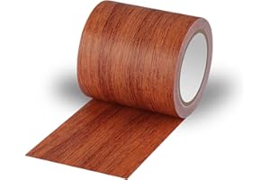 AIEX 1 szt. Tasma Naprawcza do Drewna, 5,7 cm x 4,57 m Samoprzylepna Latka do Naprawy Drewna do Stolów, Krzesel, Listew Przypodlogowych, Drzwi (Brazowa)