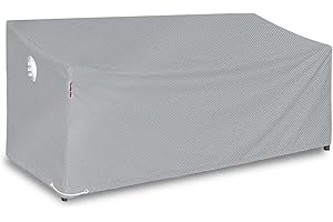 Turtle Life Funda para sofá de jardín, Resistente al Agua, para sofá de jardín de 2 a 3 plazas, Funda para sofá de jardín, no se desvanece en 2 años, Gris, 152 x 89 x 89 cm