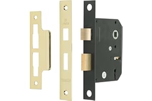 Sterling MLS330 3-inch/76mm 3-Lever Sashlock - Brass