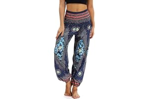 Nuofengkudu Femme Harem Pantalon Sarouel Thailande Hippie Leger Yoga Pants