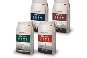 VENANDIANIMAL Venandi Animal, Alimento secco di qualità superiore per gatti, confezione degustazione agnello, senza cereali con carne e pesce, 4 confezioni da 1,5 kg