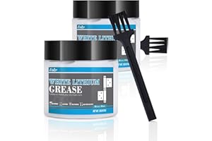 LIMINO Grasa Blanca de Litio - 114g Lubricante Multiusos para Uso Marino, Industrial y Doméstico, Grasa Automotriz de Alta Temperatura con Cepillo, Ideal para Maquinaria de Frenos, Rodamientos, Engranajes