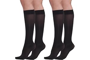 BEONTOP BY GAMBETTI BeOnTop Bas De Contention Femme 140 Den - Chaussettes De Contention Femme Graduée, Chaussettes Hautes Femme 22-23 Mmhg, Mi Bas Femme Comfort Support Line - Made In Italy