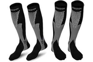 COCOHOK Kompressionsstrümpfe Sport Herren & Damen, Fit für Sport, Fußball, Flug, Laufen, Kompressionssocken für Männer & Frauen für Steigerung der Leistung, Ausdauer, Durchblutung und Erholung