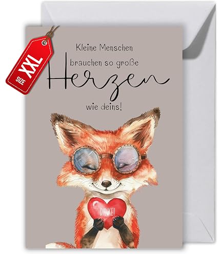 Wrendale Doppelkarte 'to A Special Mum' Mit Fuchs-Motiv – Inkl. Umschlag & Anhänger, 14x17 Cm, Aus England, Umweltfreundliches Kartenpapier