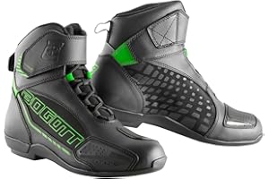 Bogotto GPX Motorradschuhe, schwarz/grün, 41