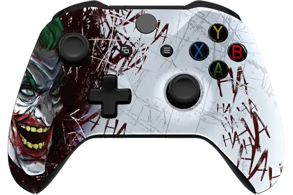 eXtremeRate Carcasa para Xbox One S X Accesorios Funda Delantera Protectora de la Placa Frontal Cubierta Antideslizante para Xbox One X S Control-Model 1708 (Clown Hahaha)