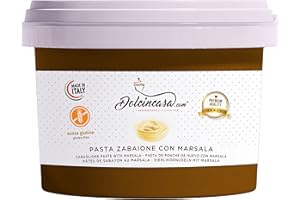 DOLCINCASA.COM Dolcincasa-Pasta Gelato Zabaione e Marsala 200 Gr ottimo Gelato al gusto di Zabaione ideale anche in Pasticceria