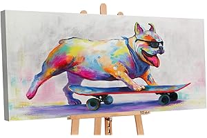 YS-Art | dipinti a mano Colori acrilici Bella Giornata II | quadro dipinto a mano | 120x60cm | pittura | dipinti modern | quadri dipinti a mano | Grigio