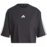 Adidas Women's Essentials 3-Stripes Cotton Loose T-Shirt