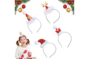 KOIROI 2 pièces/4 pièces/6 pièces/12 pièces de Noël, Nouvel An, serre-tête couronne de Noël, bandeau de Nouvel An, accessoires photo de Noël, accessoires pour cheveux