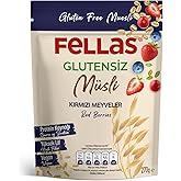 Fellas Glutensiz M&uuml;sli, Kırmızı Meyveli, 270gr