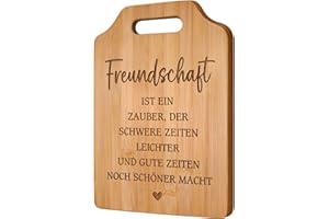 Giftasy Beste Freundin Geschenke - Graviertes Bambus Schneidebrett, Best Friends Geschenke, Freundschaft Geschenke, Geburtstag Weihnachten Geburtstagsgeschenk Weihnachtsgeschenke