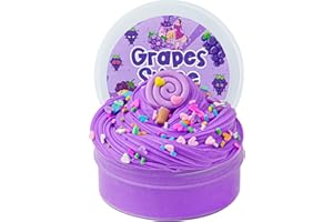 OKAYBEE Purple Candy Butter Slime - Super Soft, Non-Sticky Grape Scented Premade for Kids - Party Favors, Birthday, Hallowmas Gift - Sensory Toys for Girls and Boys Ages 8-12