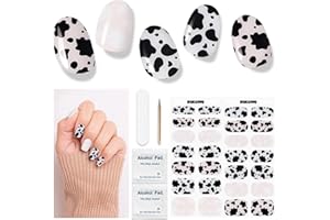 DUKASOU Folia do paznokci utwardzana UV – 28 sztuk folii do paznokci, żelowa folia do paznokci, folia do paznokci, samoprzylepna, żelowa naklejka, paski do paznokci, naklejki na Halloween, sztuka, naklejki