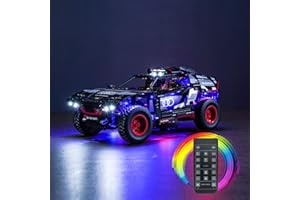 BrickBling Kit de luces de mando a distancia para Lego Audi RS Q e-tron, juego de iluminación LED para el 42160 Audi RS Q e-tron juguete creativo para adultos y niños