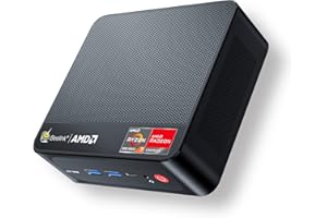 Beelink Mini PC AMD Ryzen 7 5700U (8C/16T, do 4,3 GHz), mini komputer 16 GB DDR4 500 GB M.2 2280 PCIe3.0 SSD Support 4K 60Hz Output/WiFi 6/BT5.2/HDMI/DP/Type-C do gier/biura/domu