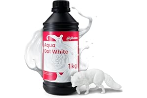 Phrozen Aqua-Resin Oat White | 3D Printer Resin for SLA/DLP/LCD 3D Printer | 405nm Standard Photopolymer Printing Resin | Stable Print Quality, Fast Curing - Oat White (1 kg)