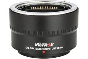 VILTROX DG-GFX 45mm Autofocus - Tubo de expansión Macro para cámara Fujifilm GFX100, GFX 50S, GFX 50R a Objetivo Fuji G-Mount
