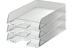 Esselte Europost - Lot de 10 Corbeilles à Courrier Transparent Lisse