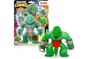 CRAZE Legends Stretchy Megarex – Stretchig Samlarfigur Dinosaurie med Slime för Barn, Jumbo, 6 att samla