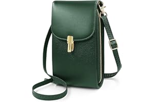 REETEE damski mały telefon komórkowy z prawdziwej skóry mini torebka na ramię, torba na telefon komórkowy, portfel z regulowanym paskiem na ramię