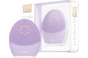 Foreo Luna 3 Plus Piel Sensible, Cepillo Limpiador Facial Y Lifting De Microcorrientes, Cuidado Facial Ultrahigiénico, Define El Contorno Facial, Masajeador Facial T-Sonic, Conexión Por App