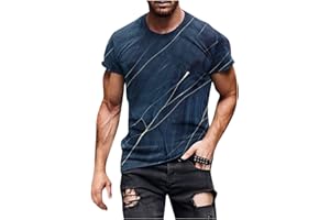 SHZFGUI Sport Shirts Herren Herren mit Print Sportshirt Kurzarm T Shirt Crew Neck Kurzarm T-Shirt Atmungsaktiv Laufshirt Tshirt Fashion Bedrucken Lassen Oversize Aufshirt Trainingsshirt