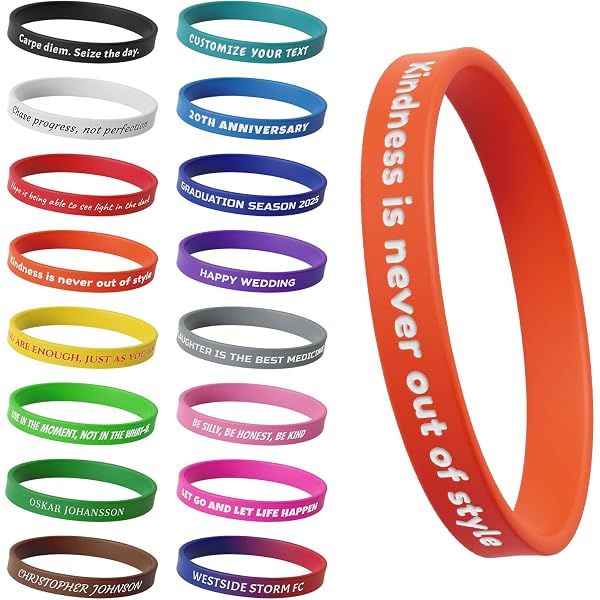 Braccialetti Motivazionali In Silicone Braccialetti Con Frasi