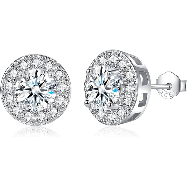 Amazon Crystal Glitter Ball Stud Earrings Pave Ball Earrings