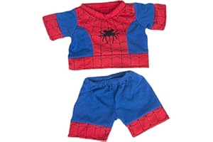 STUFFEMS TOY SHOP Spiderbear PJ's Teddy Bear Outfit (16")