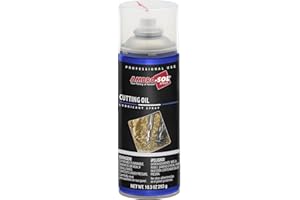 Ambro-Sol - OL104 Huile de Coupe, Lubrifiant pour la Coupe et le Travail des Métaux à Haute Dureté, Adapté pour le Secteur Hydraulique et de l’Acier, Spray en Fer Blanc Recyclable 400 ml