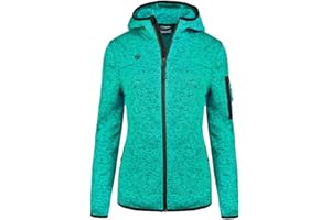 Izas - Chaqueta Polar para Mujer - Chaqueta con Cierre y Bolsillos de Cremallera - Chaqueta Térmica de Capucha de Rápido Secado - Ideal para Actividades al Aire Libre - Alder
