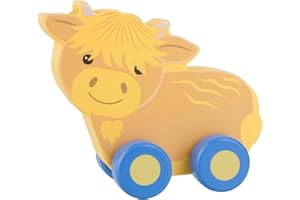 Orange Tree Toys OTT07347 Wooden Toy Car, Orange,wood