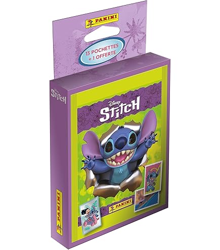 Boîte Métal Panini Stitch 2 - 14 Pochettes De Stickers (70 Au Total) Pour Album Scrapbook