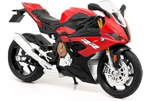 TURBO CHALLENGE - Moto BMW S1000RR - Die Cast - 029922-1/12 - Veicolo a Ruote Libere - Rosso - Metallo - Giocattolo per Bambini - Regalo - Miniatura - A partire dai 3 anni