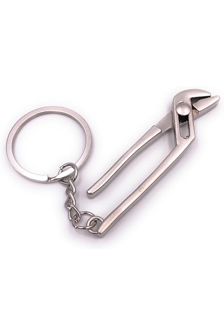 Onwomania Hammer Werkzeug-Schlüsselanhänger – Doppelseitig, Metall, Perfekt Als Geschenk Für Freund, Mama Oder Kinder