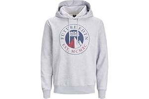 JACK & JONES Bluza z kapturem Mężczyźni Jcoisiah Sweat Hood Fst